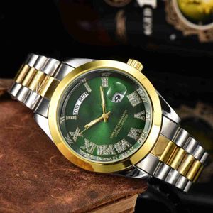 2024 Mens Hot Selling Dubbele Agenda 3-Pin Labour Watch Steel Band Business Watch