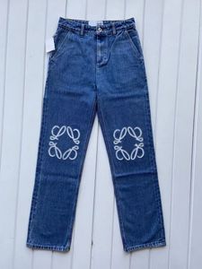 2024 Heren Jeans Designer Broekspijpen Open Vork Strakke Capri Borduren Denim Broek Warme Afslankbroek Mode Merk Kleding Designer Jeans loewe Jeans