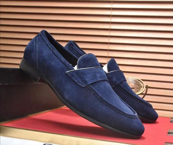 2024 zapatillas para hombres loro caminata zapatillas de lujo dolgab shoe shoe de gamuza de gamuza diseñador de diseño de platos leisure