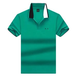2024 Heren Polo Shirt Designer Business Gentleman Rapel Rapel Polo shirt Polo shirt Zomer geribbelde kraagbrief Borduurwerk Ademende jeugd All Match T-shirt