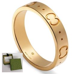 2024 Herenring gouden ringen voor vrouwen liefdesring Stalen band Goud Zilver Roségoud Liefdesring Modieus Unisex Paarringen Designer Sieraden voor dames luxe ringdoos