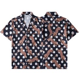 2024 Camicia hawaiana a maniche corte da uomo Moda stampa floreale Button Down Bowling Camicie casual Camicia estiva da uomo M-3X