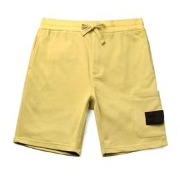 2024 Pantalones cortos para hombre Secado rápido Hasta la rodilla Diseñadores de letras Stones Island Hombres Pantalones cortos sueltos Hombres Tamaño corto Diseño de moda de verano 55vvv