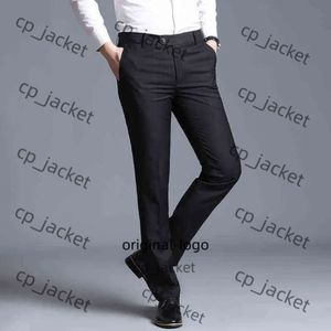 2024 MENS SLIM FIT BUSINESS DRAVE PANTS POUR HOMME SUIS PANTAL MEN SPRING FORMAL COSTERS BLACK BLANC BLEU BLUE PANTAL MEN FB97