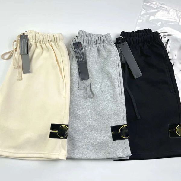 2024 Hommes Solid Color Track Pant Casual Couples Joggers Pantalons High Street Shorts pour Homme Réfléchissant Court Femmes Hip Hop Streetwear Taille M-2XL gko886