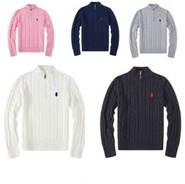 2024 Herentruien Winter Wool Gebreide trui mode Middenkraag sweatshirts Casual Basic Woolen Sweatshirt Classic Pattern Man 1189es