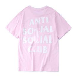 2024 Heren T Shirts Fashion Designer A S C Shirt Anti Socials Club Cross Letter Print T-Shirt Casual paar Losse korte mouw T-shirt HOI2