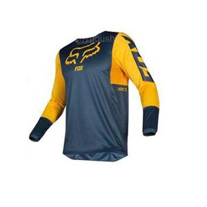 2024 T-shirts pour hommes Fox Mountain Bike Cycling Suit Outdoor Hors route Moto Printemps et Automne Séchage rapide Respirant Réducteur de vitesse Haut à manches longues