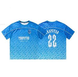 2024 Camisetas para hombre Trapstar London Camiseta de manga corta 1 Camiseta de fútbol Hombres Mujeres Tamaño de la UE Haikyuu Parkas Stranger Things Diseño de flujo de marea 1165ess