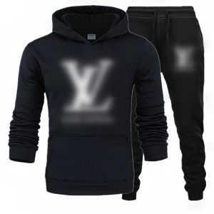 2024 Survêtement pour hommes Survêtement de luxe 2 pièces Ensemble Sweat à capuche décontracté Sweat-shirt Pantalon de survêtement Costume Adolescents Sports S-3XL Vêtements de sport imprimés Marque