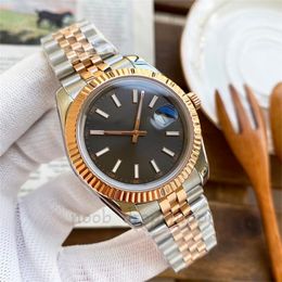 2024 Herenhorloge 41/36 mm Automatische 31 mm / 28 mm quartzhorloges met doos Saffier Waterdichte horloges Luxe paar gouden horloge Dames Ronde stalen horloges Geschenken