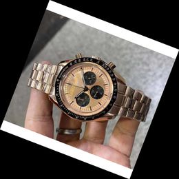 2024 Mens Watch New Designer Watches Luxury Reloj Menwatch Montre Relojes Moonwatches Chrono Funtion Dial Work Date 904L