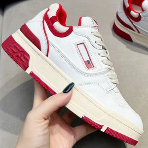 2024 Heren Dames Platform Laag Casual Kleine Witte Schoenen Liglio Vintage Stijlen Koe Leer Stof Mesh Binnenkant Rubber Grote Bodem Dames Trainers Sneakers Maat 35-45