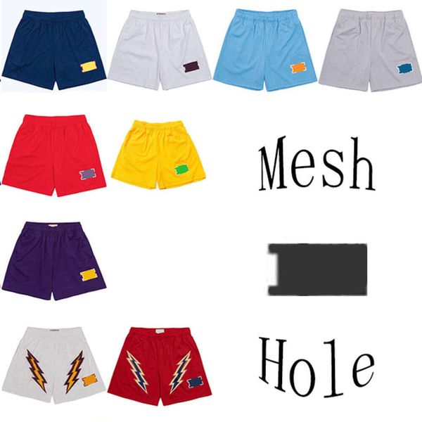 2024 Mesh Hole Sport Shorts Men Mujeres Emanul Baloncesto transpirable Eric Short Ee Shorts Pantalones de playa Outdoor Casta Short Daily Dail