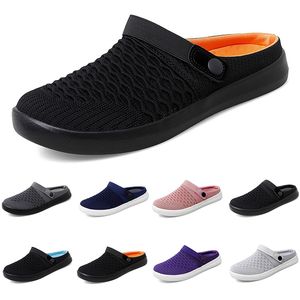 2024 Mesh Slippers Cushion Slip-On Femmes Chaussures de marche Black Pink Gai Platforms Slippers Cour Sneaker Female