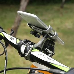 2024 Metalen motorfietsfiets telefoonhouder aluminium legering anti-slip bracket gps clip universele fiets telefoonstandaard voor alle smartphonesaluminum