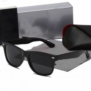 2024 Metal Raiebanity Designer Brand Luxurys Lunettes de soleil polarisées Hommes Femmes Pilote Lunettes de soleil UV400 Lunettes Lunettes Cadre Polaroid Lens avec boîte Rayes Ban A5GE