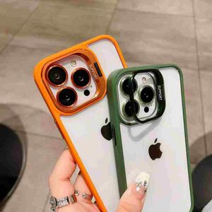 2024 Metal Ring Phone Case voor iPhone 15 Pro Max 11 12 13 14 Plus met met lens glasfilmbescherming transparante deksel met camera gehard glazen houder