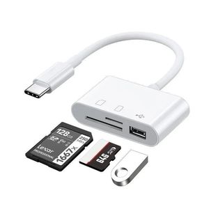 2024 Micro trois en un lecteur de carte Android à l'interface TF / SD / USB pour se connecter à la caméra U Disk SD TF Card USB 2.0 pour l'adaptateur de connexion de la caméra