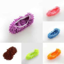 2024 Microfiber Vloer Stofreiniging Slippers Reinigingsschoenen Chenille Huisdoek Reinigingsschoenen Cover Herbruikbare Overschoenen Mop Slippers