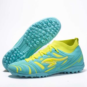 2024 Mid-top AG TF voetballaarzen Jeugd comfortabele turf voetbalschoenen damesheren anti slip schoenplaten voor kinderen