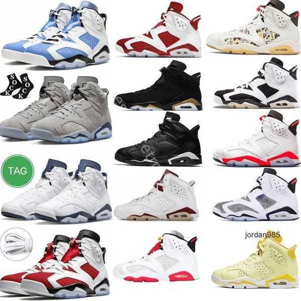 2024 Midnight Navy Chrome chaussures de basket-ball 6 6s hommes UNC Home Georgetown Carmine British Khaki Electric Green Mint Foam Red Oreo femmes baskets de sport