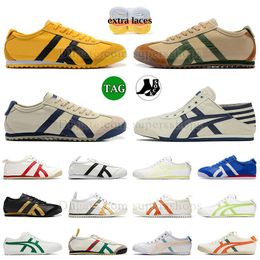 2024 Sneakers Mids Sneakers Series Chaussures de course Canvas Tiger Mexio 66 Onitsukass Green Walking Rose Cuir Blue Tigers Brown Inseme Sole NYC Dhgate Sports Army Trainers