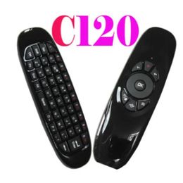 2024 Mini Air Mouse C120 Aire Fly Mouse teclado inalámbrico Aircánero para cajas de televisión Android/PC/TV TV Smart TV portátil Minifor Minifa Teclado inalámbrico