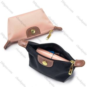 2024 Mini Delicate munt Purse Dumpling Bag draagbaar nylon met lederen lippenstiftige hoofdtelefoons Key Pouch Designer Handtassen