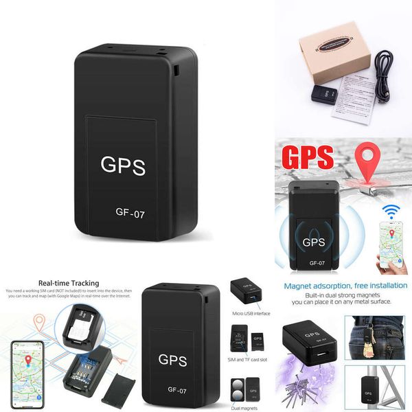 2024 Mini Find Lost Device Gf-07 GPS Tracker de voiture Suivi en temps réel Anti-vol Localisateur anti-perte Support magnétique puissant Positionneur de message SIM