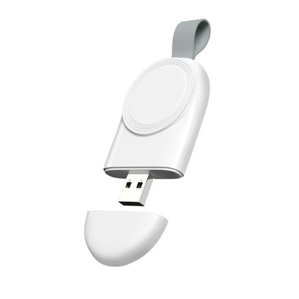 2024 Mini cargador rápido magnético USB portátil para iWatch Estación de carga de baja temperatura Smart Match con Apple Watch Series 4 5 3 2 1