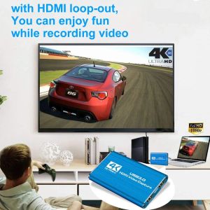 2024 MINI VIDEO CAPTURE CARDE USB 3.0 HDMI VIDEO GRAPBER Recorder Box PS4 Game DVD CamCrorder HD Camera Enregistrement en direct Streaming