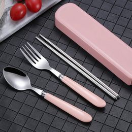 2024 Mirror Silver Catadrina de acero inoxidable Catadrina de bifurcación para niños Sopa de hielo Spoon Cena completa Cena Chopsticks para la vajilla para niños Juego de vajillas