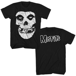 2024 Misfits T-shirt Y2K Femmes Harajuku Gothic Hip Hop Graphic Printing Cotton Round Nou T-T-T-T-T-T-T-T-T-SUET CORD COUPES 240506