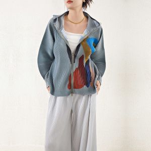 2024 Miyake Vêtements de haute qualité Style décontracté design à imprimé plissé