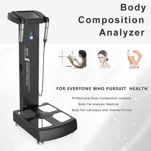 Modèle 2024 GS6.5 Analyse de la composition du corps humain Intelligence Stockage de données dans le cloud pour l'IMC WHR Résultat des tests Machine d'analyse de la santé Cadeau d'imprimante