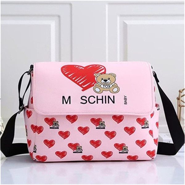 2024 Mommy Baby Diaper 3 pièces Paris Femme Designer Print Multifonctionnel Fashion Zipper Hasp One Bag Sac Mom and Girl's Gift