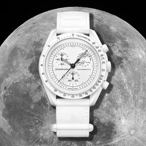 2024 MoonSwatch Bioceramic Planet Moon Hen's Watches Full Function Quarz Chronograph Designer Watch Mission to Mercury 42mm Luxury Watch Limited Edition