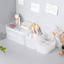 2024 Caja de almacenamiento de joyería multifuncional Mencado Cosméticos Organizador de almacenamiento Compartimento mate con caja de máscara de caja cosmética de tapa Matte para mate