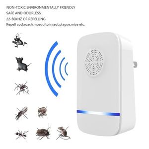 2024 Multi-use ultrasone repeller elektronische controle afstotmuis bedwantsen muggen muggen killer niet-giftige milieuvriendelijke binnenshuis voor milieuvriendelijke indoor repeller