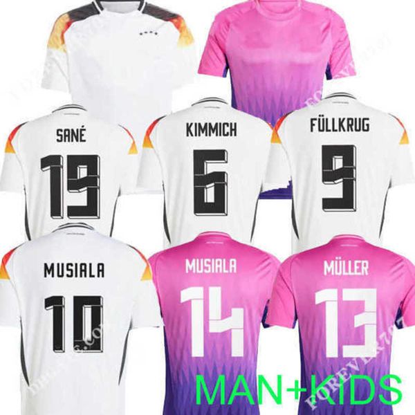 2024 Musiala 10 Allemagne Soccer Jerseys Havertz Kimmich 24 25 Kroos Gnabry Wernes Draxler Reus Muller Gotze Kit hommes et enfants Fans Player Version Chemise de football Uniforme