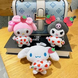 Porte-clés en peluche série My Melody Candy, jouets mignons, poupée douce, 2024