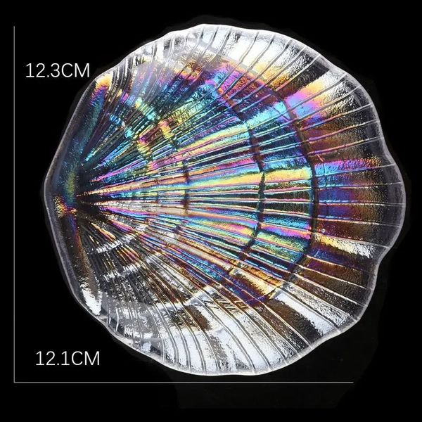 2024 Nail Art Mermaid Crystal Glass Affiche Tray Faux Nail Tips Nail Showcase Plate de plaque PHOTO PHOTES PROPS 3D Nails Tool de bricolage bijou - For Nail