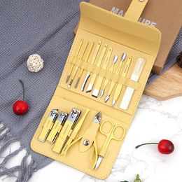 2024 Nail Clipper Conjunto un conjunto completo de nuevos hombres y mujeres de alto grado en uñas especiales cortadas con cajas de herramientas de pedicura para kit de pedicura de alto grado