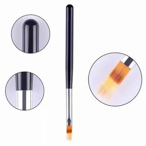 2024 Photothérapie à ongles vernis à ongles Gradient Gradient Smudge Pen Gradient Pen Poke Poke Pen Diy Round Head Brush pour Nail Art Gradient professionnel