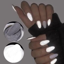 2024 Nagel glanzend poeder reflecterende hoge brekingsglas microsfeer reflecterende pigment lumineuze nagel art decoratie nail art tool kitnail decoratiekit