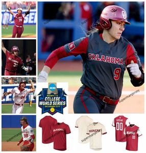 2024 NCAA a cousu Oklahoma Softball Softball Baseball Jersey Ou Hannah Coor Kelly Maxwell Riley Ludlam Alyssa Brito Alynah Torres Quincee Lilio Avery Hodge Geurin