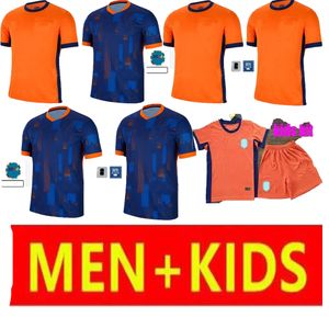 2024 Pays-Bas MEMPHIS Soccer Jersey Holland Club Jersey DE JONG VIRGIL DUMFRIES 24 25 BERGVIJN Chemise KLAASSEN BLIND DE LIGT hommes enfants kit vente chaude maillot de football