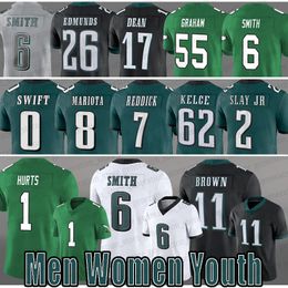 2024 NUEVO 1 Jalen Hurts Philadelphias Eagless Football Jersey Philly A.J.Brown Devonta Smith Jason Kelce Rashaad Penny Haason Reddick Fletcher Cox