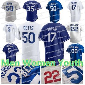 2024 Nouveau 17 Shohei Ohtani 50 Mookie Betts Jersey 18 Yamamoto 5 Freddie Freeman Cayton Kershaw James Outman Vaenzuea Smith 13 Muncy Meny Women Youth